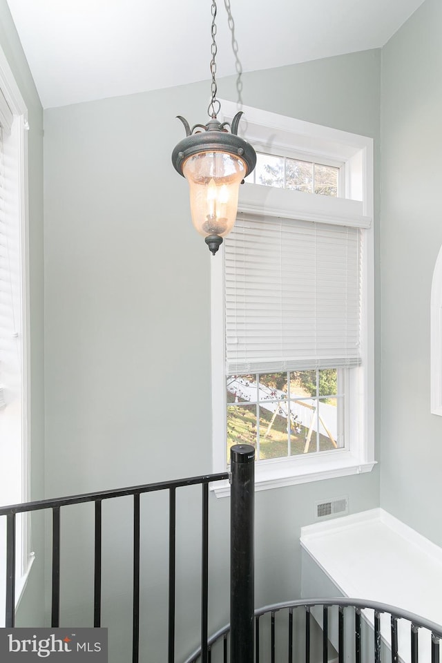 319 E Atlantic Ave, Haddon Heights, NJ 08035 - stairs with lofted ceiling
