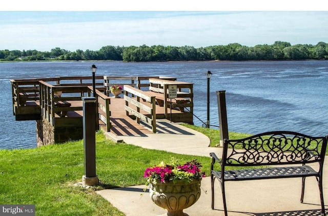 5100 Convent Ln Unit 219, Philadelphia, PA 19114 - dock area featuring a water view