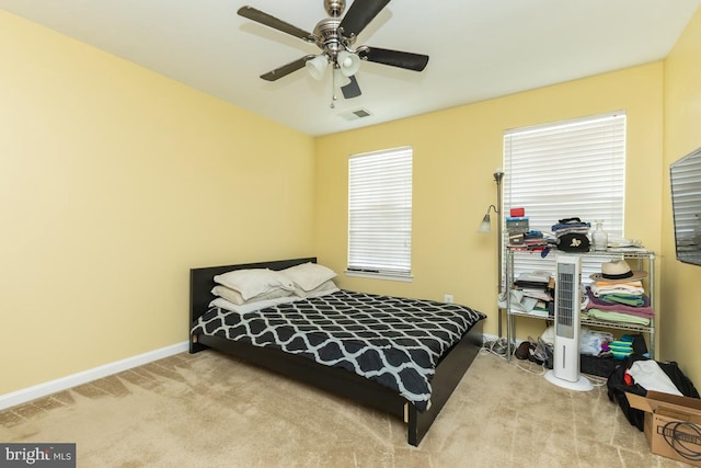 16435 Regatta Ln, Woodbridge, VA 22191 - bedroom with carpet flooring and a ceiling fan