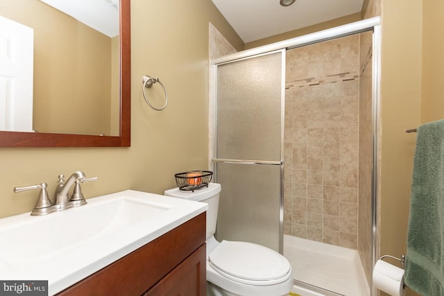 16435 Regatta Ln, Woodbridge, VA 22191 - bathroom featuring a stall shower and vanity