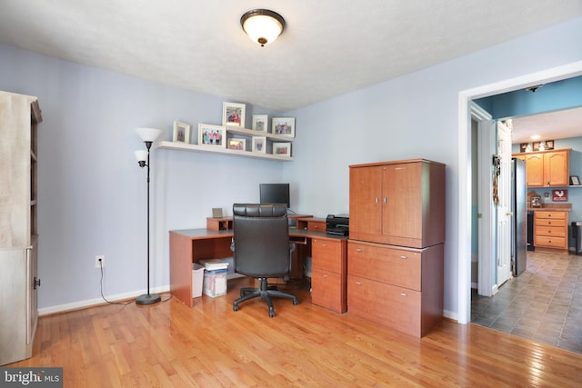 1143 Happy Ridge Dr, Front Royal, VA 22630 - office area featuring light wood-style floors and baseboards