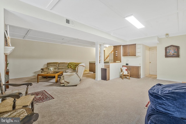 1202 Forestville Dr, Great Falls, VA 22066 - living area featuring light carpet