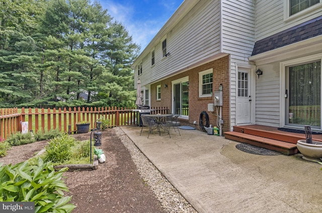 1202 Forestville Dr, Great Falls, VA 22066 - view of patio with area for grilling