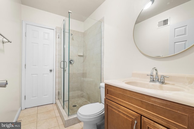 1401 Druid Hill Ave, Baltimore, MD 21217 - full bath with vanity, a shower stall, and tile patterned flooring