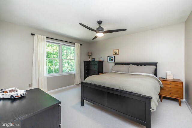 20 Mooney Ln, Chester Springs, PA 19425 - bedroom with light colored carpet and a ceiling fan
