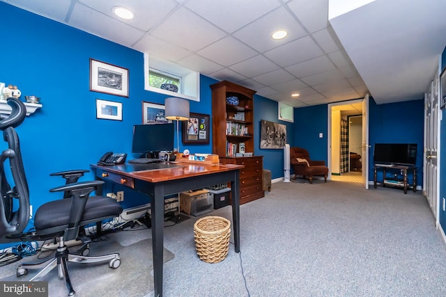 20 Mooney Ln, Chester Springs, PA 19425 - office space with a paneled ceiling and carpet flooring