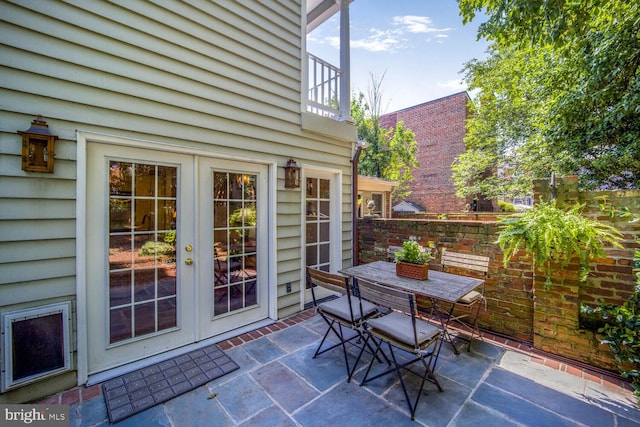 717 S Royal St, Alexandria, VA 22314 - patio / terrace featuring outdoor dining space, a patio area, and french doors