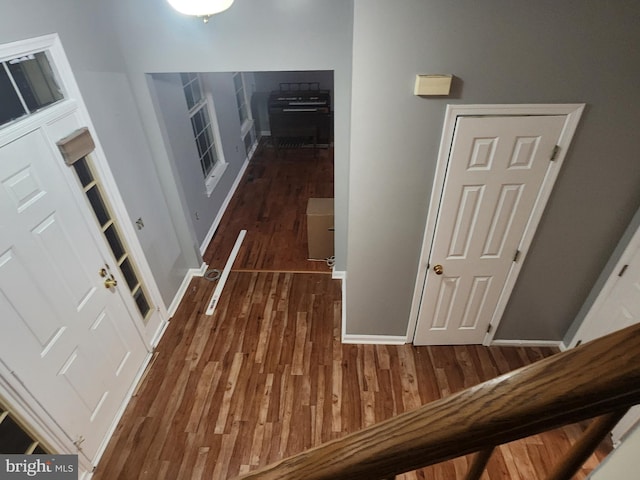 10203 Thundercloud Ct, Springdale, MD 20774 - hallway featuring wood finished floors and baseboards