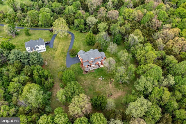 14309 Cervantes Ave, Darnestown, MD 20874 - aerial view of property and surrounding area with a heavily wooded area