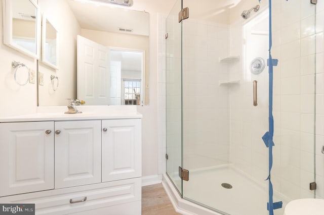 6905 Victoria Dr Unit 6905-L, Alexandria, VA 22310 - full bathroom featuring a stall shower and vanity