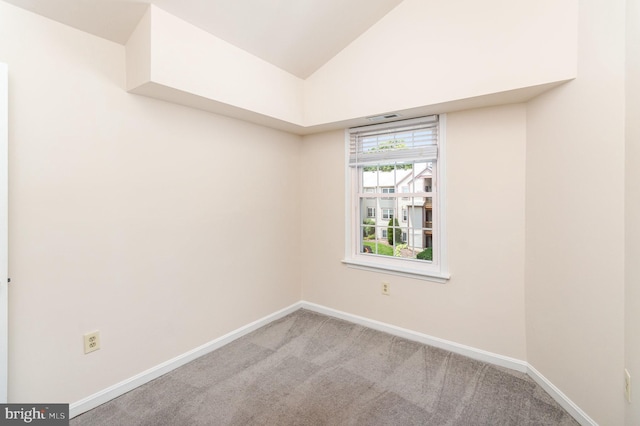 6905 Victoria Dr Unit 6905-L, Alexandria, VA 22310 - unfurnished room featuring carpet and lofted ceiling