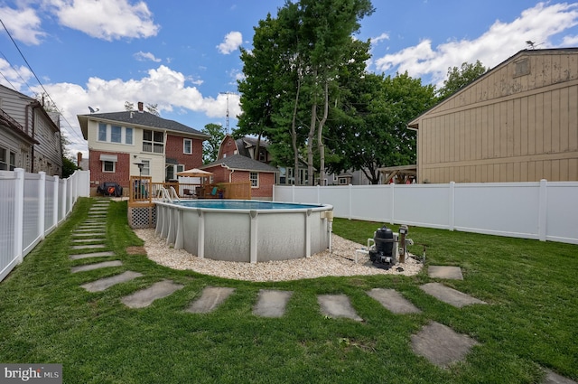 76 N Grant St, Manheim, PA 17545 - fenced backyard with a deck