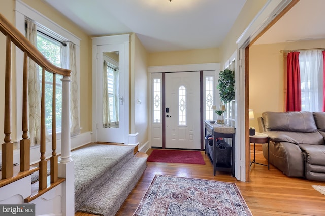 76 N Grant St, Manheim, PA 17545 - foyer featuring wood finished floors