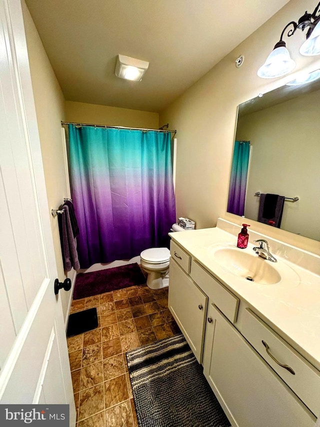 732 Farmwood Ln, Lebanon, PA 17042 - bathroom with vanity and stone finish flooring