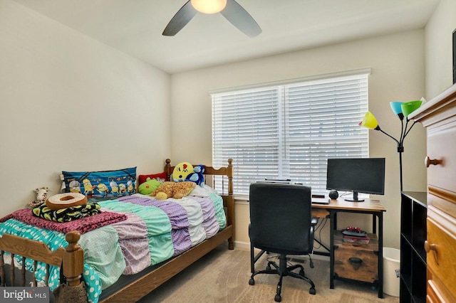 732 Farmwood Ln, Lebanon, PA 17042 - carpeted bedroom featuring a desk and a ceiling fan