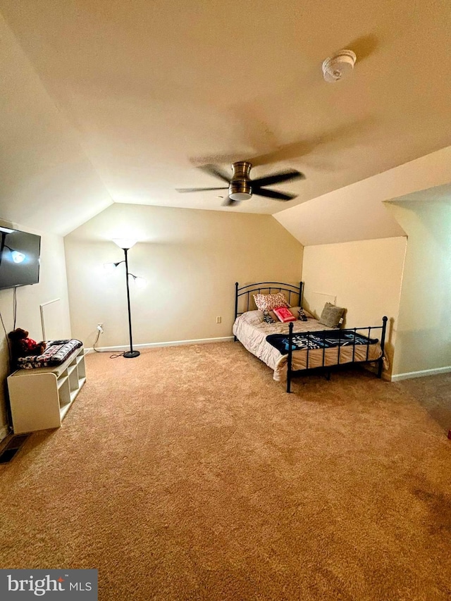 732 Farmwood Ln, Lebanon, PA 17042 - bedroom featuring carpet and lofted ceiling