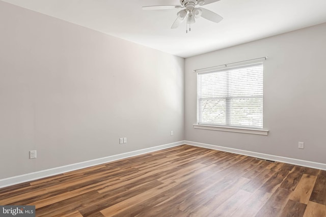 2 Smithfield Ct Unit 8, Ocean View, DE 19970 - empty room featuring wood finished floors and a ceiling fan