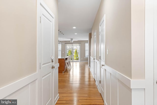 2 Smithfield Ct Unit 8, Ocean View, DE 19970 - hall with light wood-type flooring and recessed lighting