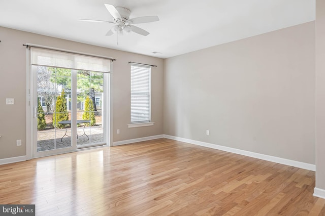 2 Smithfield Ct Unit 8, Ocean View, DE 19970 - empty room with ceiling fan and light wood finished floors