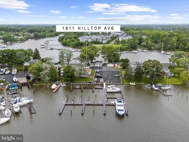 1811 Hilltop Ave, Baltimore, MD 21221 - bird's eye view of a nearby body of water and a marina