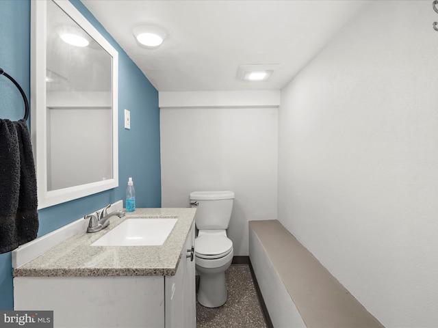 1811 Hilltop Ave, Baltimore, MD 21221 - half bath featuring speckle patterned floor and vanity