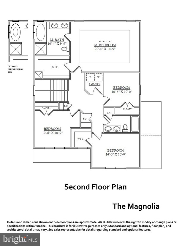 806 Pengrove Ct Lot 54, Bowie, MD 20716 - view of floor plan / room layout