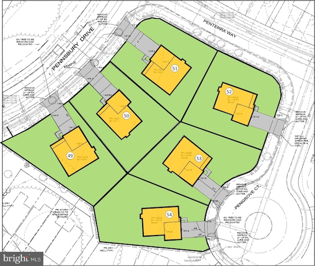 806 Pengrove Ct Lot 54, Bowie, MD 20716 - map of parcels