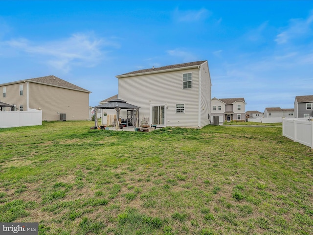 110 Tundra Ct, Bunker Hill, WV 25413 - rear view of property featuring a gazebo and a patio area