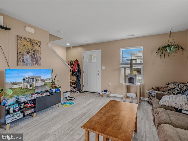 110 Tundra Ct, Bunker Hill, WV 25413 - living area with wood finished floors and baseboards