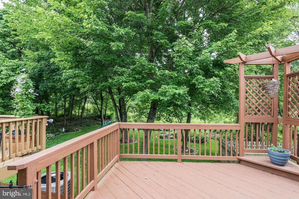 8816 Dove Dr, Perry Hall, MD 21128 - view of wooden terrace