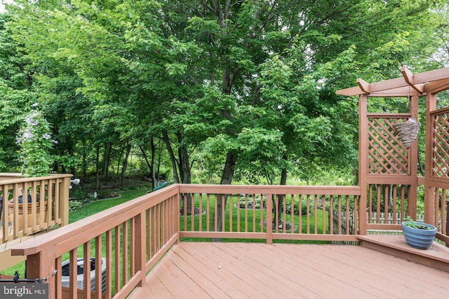 8816 Dove Dr, Perry Hall, MD 21128 - view of wooden terrace