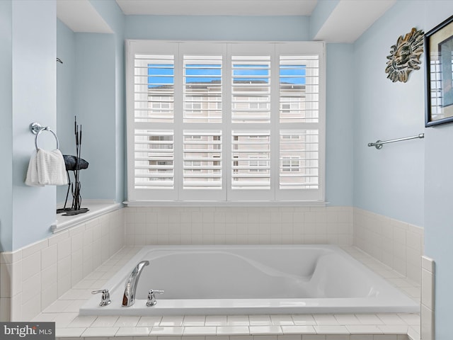 106 69th St Unit 13D, Ocean City, MD 21842 - bathroom featuring a garden tub and healthy amount of natural light