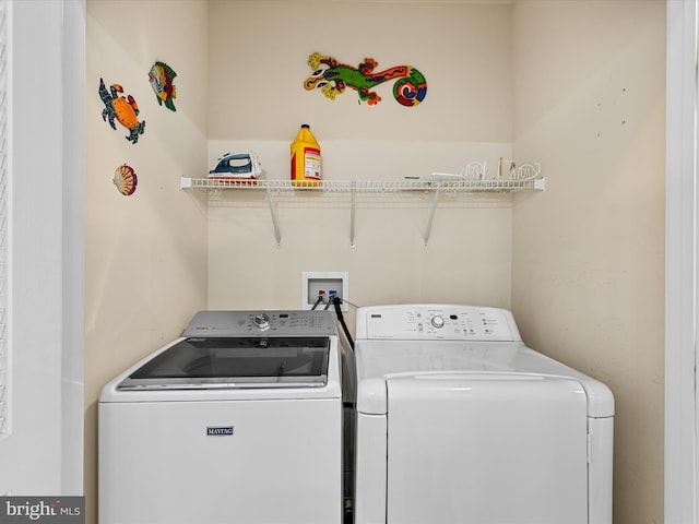 106 69th St Unit 13D, Ocean City, MD 21842 - laundry area with washing machine and clothes dryer