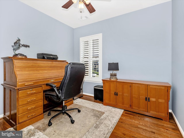 2503 Island Grove Blvd, Frederick, MD 21701 - office featuring light wood-style floors and ceiling fan