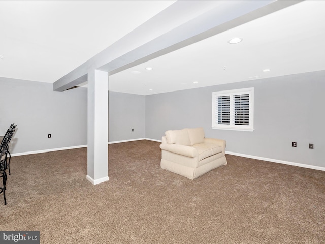2503 Island Grove Blvd, Frederick, MD 21701 - living area featuring carpet flooring and recessed lighting