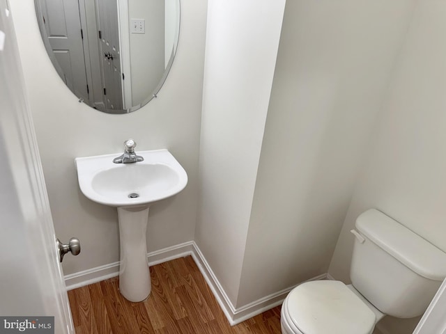 466 Sequoia Dr, Smyrna, DE 19977 - bathroom with wood finished floors and toilet