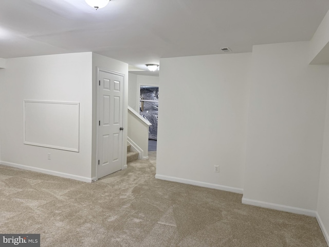 466 Sequoia Dr, Smyrna, DE 19977 - unfurnished room featuring carpet floors and stairway