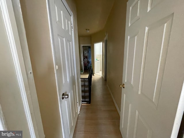 3102 N Taylor St, Philadelphia, PA 19132 - hallway featuring light wood-type flooring and baseboards