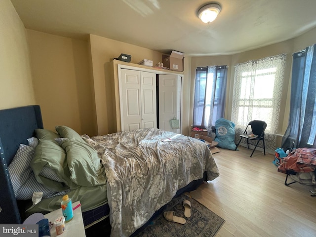 3102 N Taylor St, Philadelphia, PA 19132 - bedroom with light wood-style floors and a closet