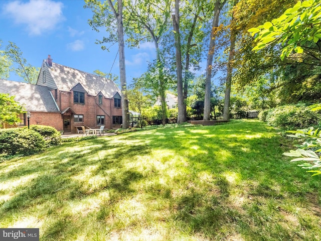 5100 Brook Green Rd, Baltimore, MD 21229 - view of grassy yard featuring a patio