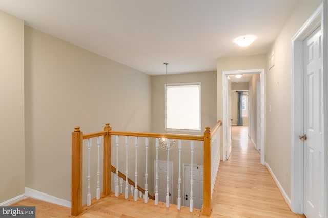 1906 Duffield Ln, Alexandria, VA 22307 - corridor with an upstairs landing and wood finished floors