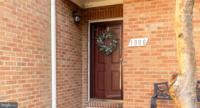 1906 Duffield Ln, Alexandria, VA 22307 - view of exterior entry featuring brick siding