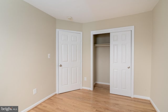 1906 Duffield Ln, Alexandria, VA 22307 - unfurnished bedroom with light wood-style flooring and a closet