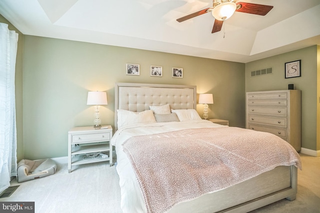 2350 Rosemont Ter, Furlong, PA 18925 - carpeted bedroom featuring lofted ceiling and ceiling fan