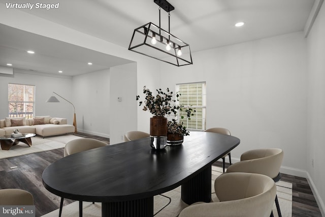 2305 James St, Baltimore, MD 21230 - dining area featuring wood finished floors and recessed lighting