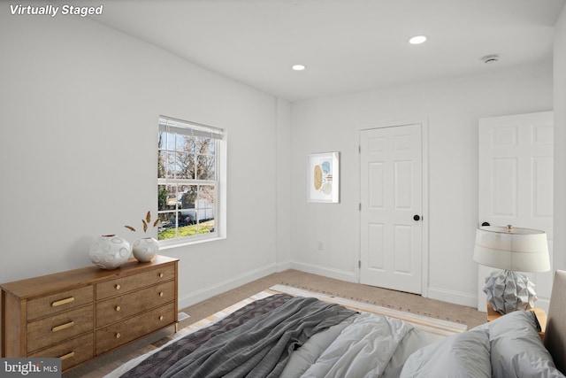 2305 James St, Baltimore, MD 21230 - carpeted bedroom featuring baseboards and recessed lighting