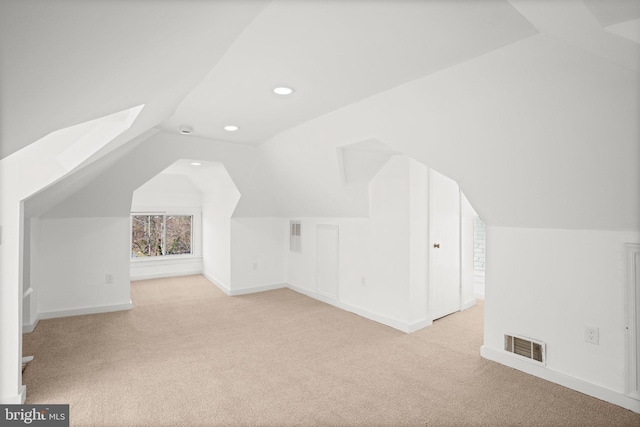 2305 James St, Baltimore, MD 21230 - bonus room featuring light carpet, vaulted ceiling, and recessed lighting
