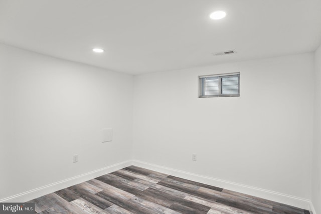 2305 James St, Baltimore, MD 21230 - spare room with recessed lighting and dark wood-style flooring