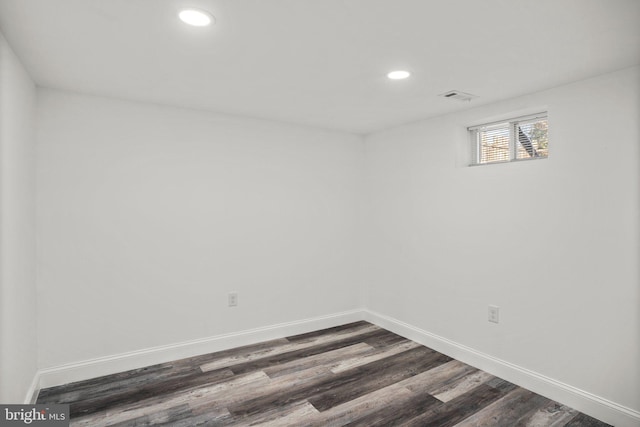 2305 James St, Baltimore, MD 21230 - spare room featuring recessed lighting and dark wood-style flooring