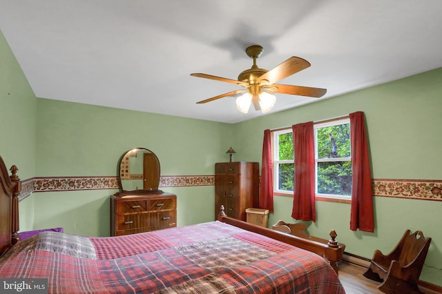937 Meadow Ln, Millersburg, PA 17061 - bedroom with ceiling fan and wood finished floors